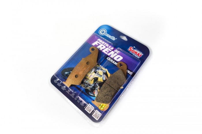 PASTILLA FRENO CASSARELLA & SONAI CERAMICA DELANTERA XR150L/XRE300/XR190L|XR 250 TORNADO|XRE190|TT ADVENTURE 250