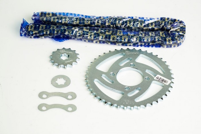 KIT CAJA CADENA - AX 100 4 HUECOS (PT42C-PD14C-428-H-112-C) DORADA CASSARELLA