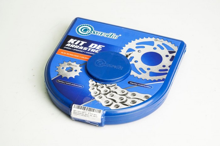 KIT CAJA CADENA - ACTIVE 110 4 HUECOS (PT36C-PD13C-428--120-C) DORADA CASSARELLA