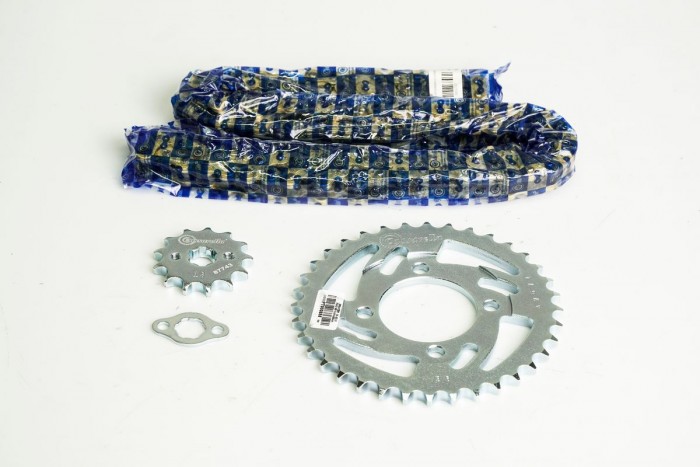 KIT CAJA CADENA - ACTIVE 110 4 HUECOS (PT36C-PD13C-428--120-C) DORADA CASSARELLA