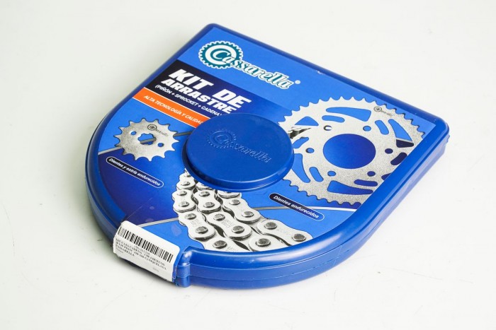 KIT CAJA CADENA - C90 4 HUECOS (PT39-PD15C-420-110-C) NIQUELADA CASSARELLA