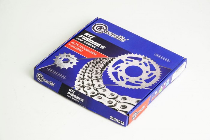 KIT CAJA CADENA - CR5 180 6 HUECOS (PT41C-PD13C-520-H-110-C) DORADA CASSARELLA