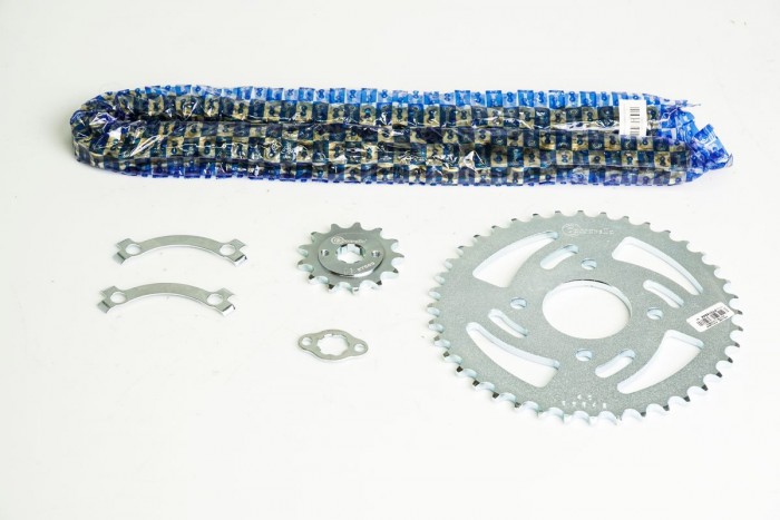 KIT CAJA CADENA - KARIZMA 225 4 HUECOS (PT40C-PD13C-520-H-112-C) DORADA CASSARELLA