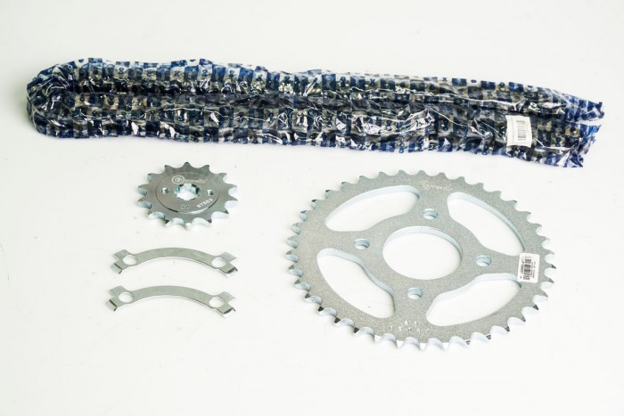 KIT CAJA CADENA - PULSAR 200 4 HUECOS (PT38C-PD14C-520-H-110-C) NIQUELADA CASSARELLA