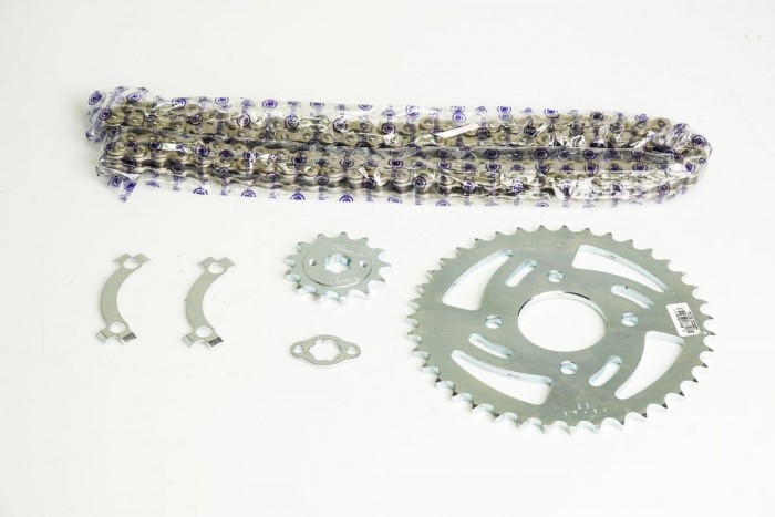 KIT CAJA CADENA - PULSAR GT 180 4 HUECOS (PT39C-PD13C-520-H-104-C) DORADA CASSARELLA