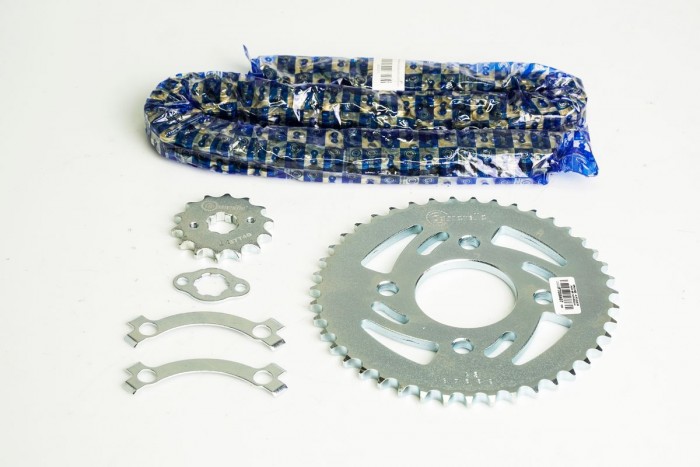 KIT CAJA CADENA - CBF 150 4 HUECOS (PT43C-PD14C-428H-132-C) DORADA CASSARELLA