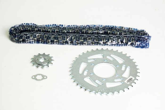 KIT CAJA CADENA - AKT TTX 180 HUECOS (PT40C-PD13C-520-H-110-C) NIQUELADA CASSARELLA