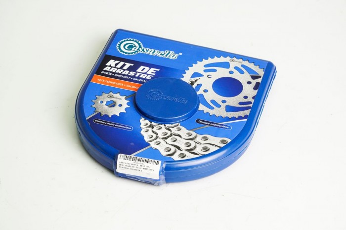 KIT CAJA CADENA - BEST 125 4 HUECOS (PT35C-PD13C-428H-110C) DORADA CASSARELLA