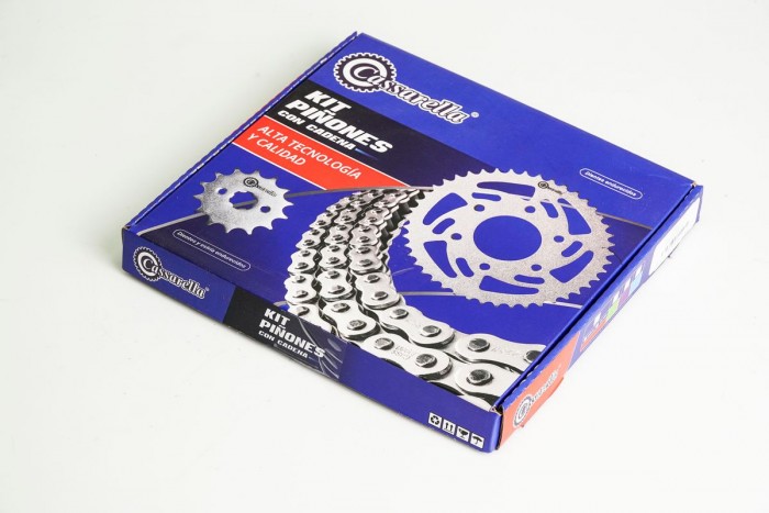 KIT CAJA CADENA - DUKE 200 6 HUECOS (PT42C-PD14C-520-H-120-C) DORADA CASSARELLA