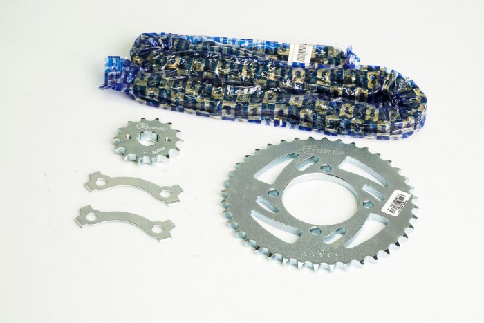 KIT CAJA CADENA - CR4 125 4 HUECOS (PT40 C-PD14 C- 428 --120-C) DORADA CASSARELLA