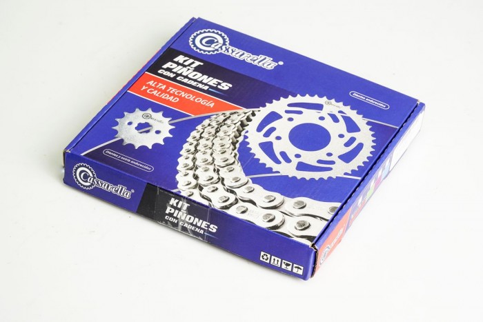 KIT CAJA CADENA - CB R 190 4 HUECOS (PT45C-PD14C-428-H 132C) DORADA CASSARELLA
