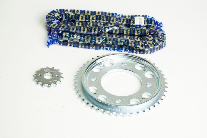 KIT CAJA CADENA - CB R 190 4 HUECOS (PT45C-PD14C-428-H 132C) DORADA CASSARELLA