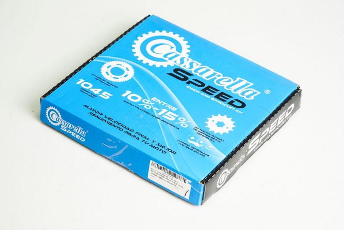 KIT CAJA CADENA - CR5 180 6 HUECOS (PT39C-PD13C-520-H-110-C) DORADA SPEED CASSARELLA
