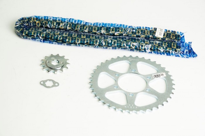 KIT CAJA CADENA - CR5 180 6 HUECOS (PT39C-PD13C-520-H-110-C) DORADA SPEED CASSARELLA