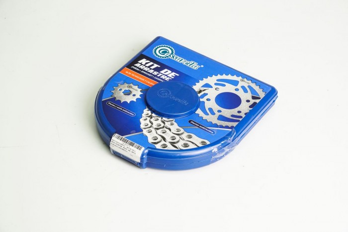 KIT CAJA CADENA - AKT SL 125 4 HUECOS (PT38C-PD13C-428--110-C) DORADA CASSARELLA