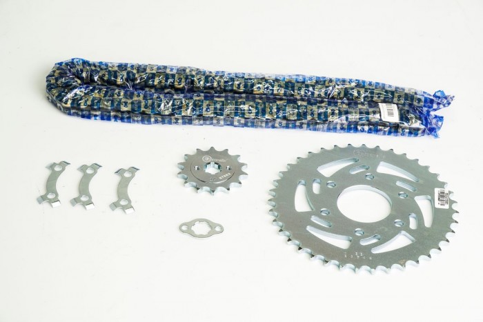 KIT CAJA CADENA - PULSAR NS 200 6 HUECOS (PT39C-PD14C-520-H-112-C) DORADA CASSARELLA