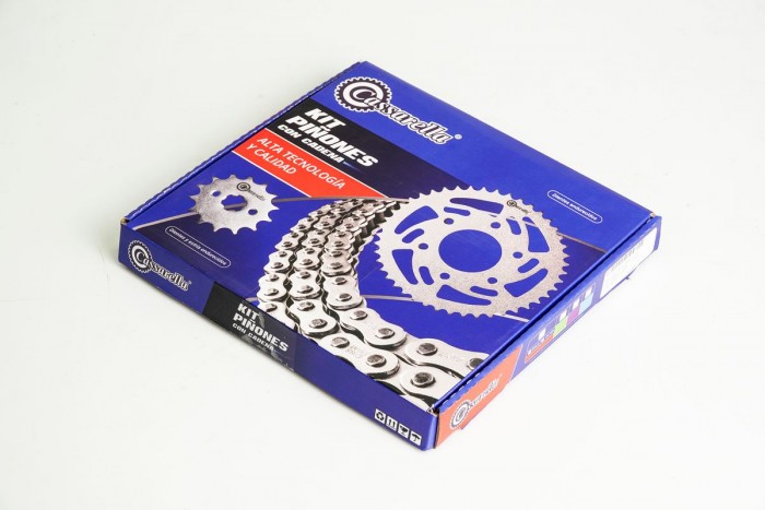 KIT CAJA CADENA - BMW GS 650 6 HUECOS (PT47C - PD16C - CA 520-H-120 C) DORADA O´RING CASSARELLA