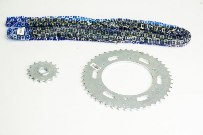 KIT CAJA CADENA - BMW GS 650 6 HUECOS (PT47C - PD16C - CA 520-H-120 C) DORADA O´RING CASSARELLA