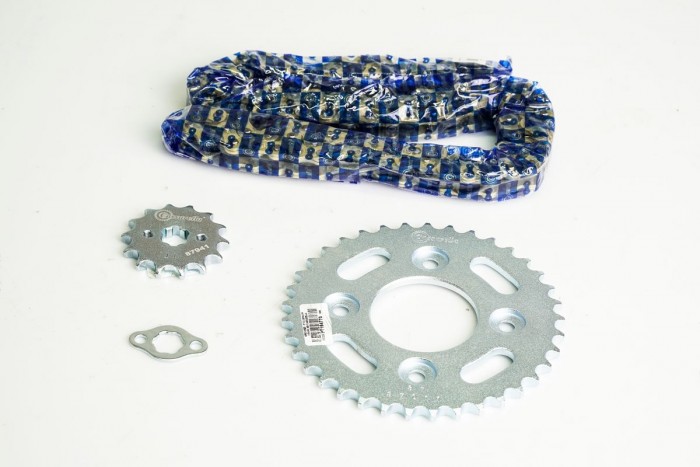 KIT CAJA CADENA - WAVE S 110 4 HUECOS (PT37C-PD14C-428-H-110-C) DORADA CASSARELLA