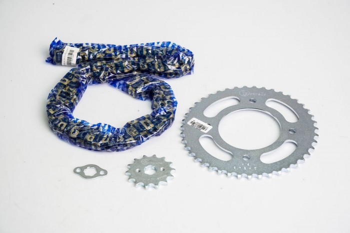 KIT CAJA CADENA - DREAM NEO 110 4 HUECOS P-420 (PT43C-PD14C-420--122-C) DORADA CASSARELLA