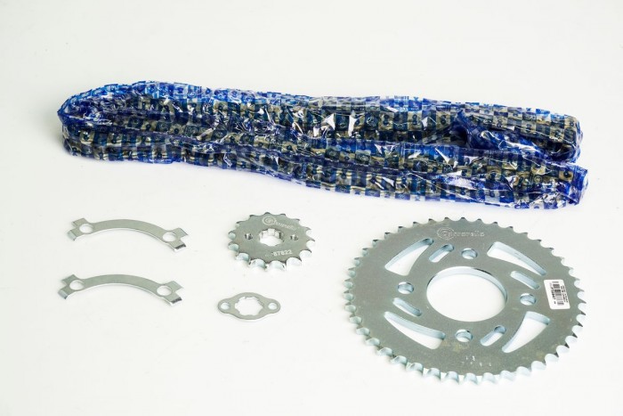 KIT CAJA CADENA - CBF 150 4 HUECOS (PT43C-PD15C-428-H-132-C) DORADA O'RING CASSARELLA