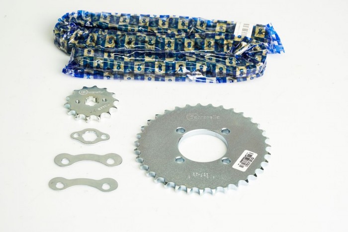 KIT CAJA CADENA - BEST 125 4 HUECOS (PT35C-PD14C-428-H-132-C) DORADA CASSARELLA