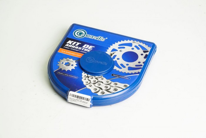 KIT CAJA CADENA - V 80 4 HUECOS (PT38C-PD14C-420--100-C) DORADA CASSARELLA