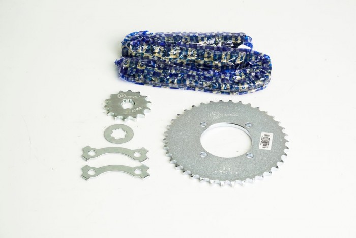 KIT CAJA CADENA - V 80 4 HUECOS (PT38C-PD14C-420--100-C) DORADA CASSARELLA