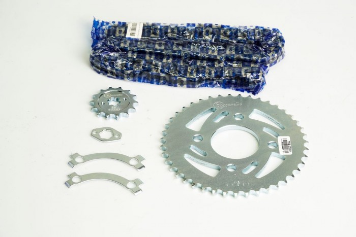 KIT CAJA CADENA - BOXER BM ES/KS 100 4 HUECOS (PT43C-PD14C-428-H-124-C) NIQUELADA CASSARELLA