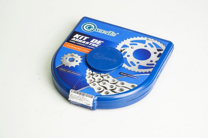 KIT CAJA CADENA - BIZ 125 4 HUECOS (PT34C-PD14C-428--110-C) DORADA CASSARELLA