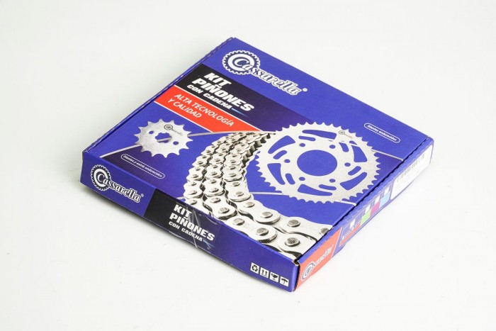 KIT CAJA CADENA - CD 100 4 HUECOS (PT45C-PD14C-428--110-C) DORADA CASSARELLA