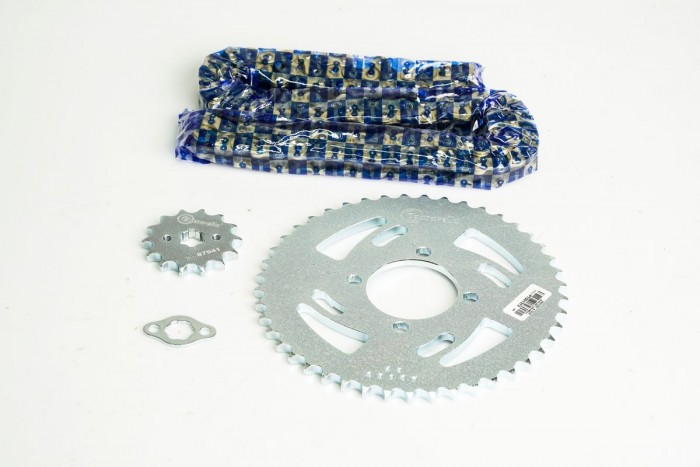 KIT CAJA CADENA - CD 100 4 HUECOS (PT45C-PD14C-428--110-C) DORADA CASSARELLA