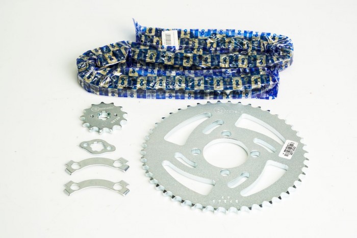 KIT CAJA CADENA - BOXER CT 100 HUECOS (PT47C-PD13C-428-H-122-C) DORADA CASSARELLA