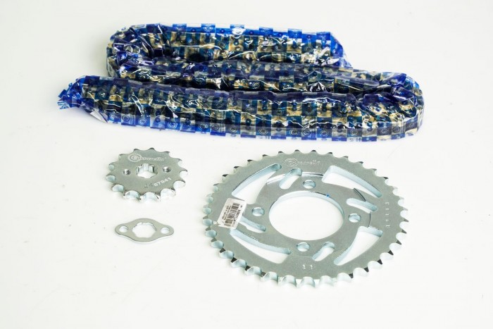 KIT CAJA CADENA - ACTIVE 110 4 HUECOS (PT36C-PD14C-428-H-120-C) DORADA CASSARELLA