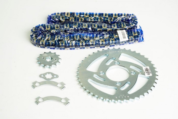 KIT CAJA CADENA - BOXER CT 100 HUECOS (PT44C-PD13C-428-H-122-C) DORADA CASSARELLA