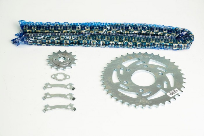 KIT CAJA CADENA - PULSAR NS 200 6 HUECOS (PT39C-PD14C-520-H-110-C) DORADA CASSARELLA