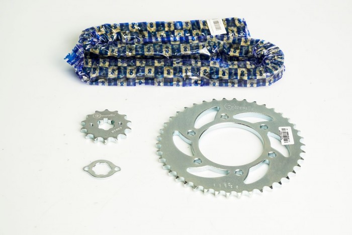 KIT CAJA CADENA - SZR 160 6 HUECOS (PT42C-PD14C-428-H-132-C) DORADA CASSARELLA