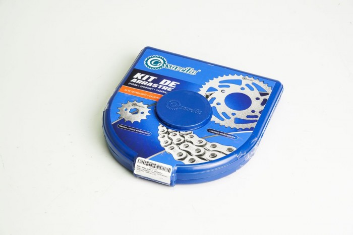 KIT CAJA CADENA - XCD 125 4 HUECOS (PT42C-PD15C-428-H-122-C) DORADA CASSARELLA