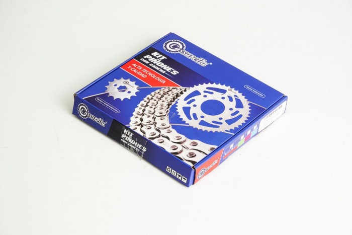 KIT CAJA CADENA - YBR 125 4 HUECOS (PT43C-PD14C-428-H-120-C) DORADA CASSARELLA