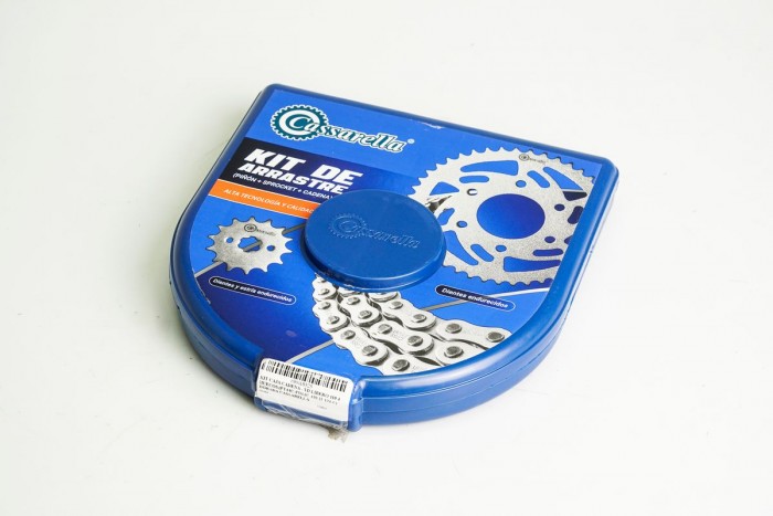 KIT CAJA CADENA - YD LIBERO 110 4 HUECOS (PT44C-PD14C-428-H-124-C) DORADA CASSARELLA