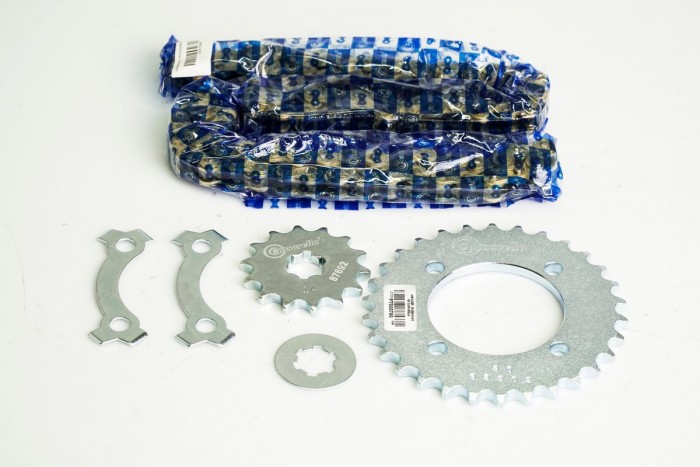 KIT CAJA CADENA - LB 80 4 HUECOS (PT30C-PD14C-420--100-C) DORADA CASSARELLA