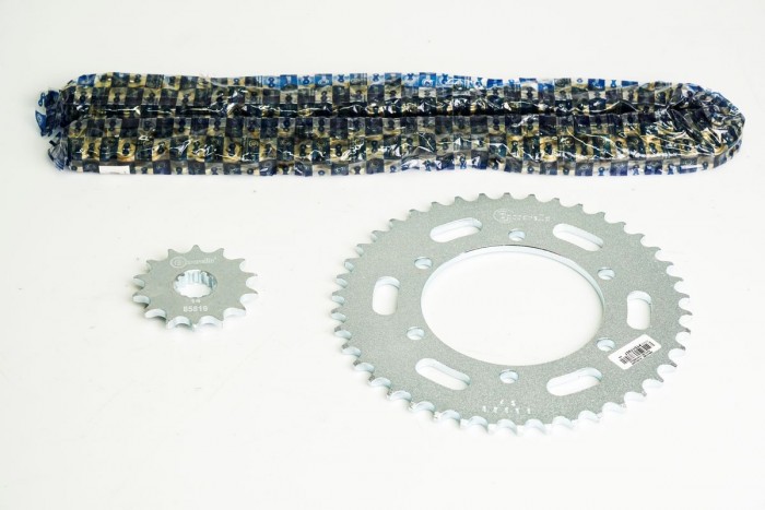 KIT CAJA CADENA - NINJA SL 250 6 HUECOS (PT42C-PD14C-520-H-132-C) DORADA CASSARELLA