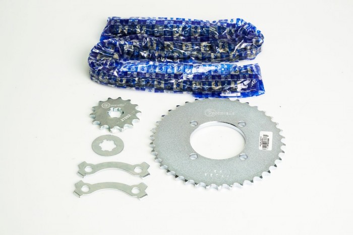 KIT CAJA CADENA - V 80 4 HUECOS (PT38C-PD14C-420--100-C) NIQUELADA CASSARELLA