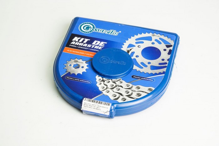 KIT CAJA CADENA - LB 80 4 HUECOS (PT30C-PD14C-420--100-C) NIQUELADA CASSARELLA