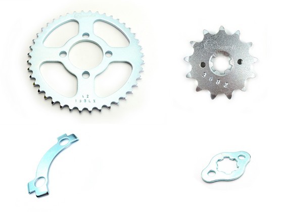 KIT PIÑONES - DISCOVER 100 4 HUECOS (PT42C-PD13C PASO 420) CASSARELLA