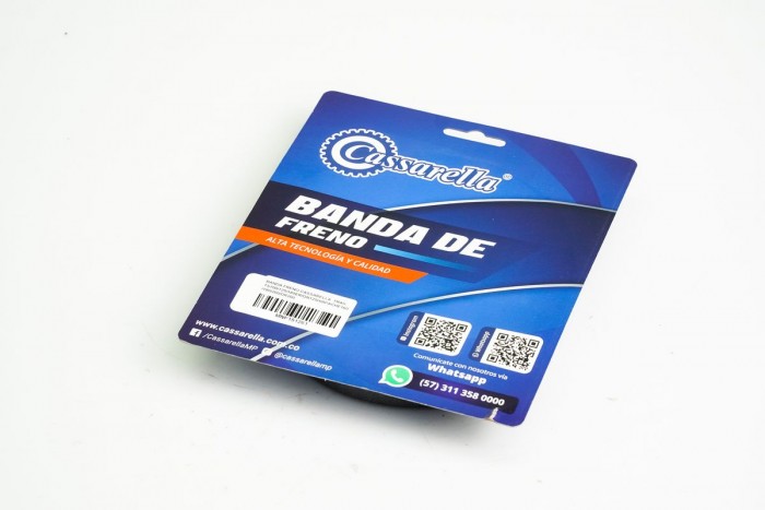 BANDA FRENO CASSARELLA TRAS.TS100/125/185ER/GN125H/GSX-R125/APACHE160/DR200/GIXXER150/NEO-NX-110 DEL TVS100SPORT/HAYATE/