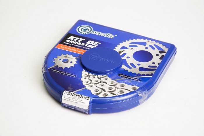 KIT CAJA CADENA - DT 125 6 HUECOS (PT47-PD14C-428H-118-C) DORADA CASSARELLA