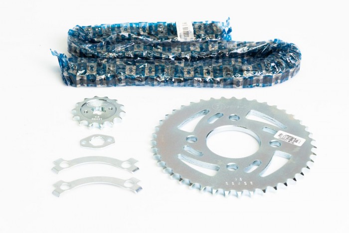 KIT CAJA CADENA - DISCOVER ST 150 4 HUECOS (PT43C-PD14C-428-H-132-C) NIQUELADA CASSARELLA