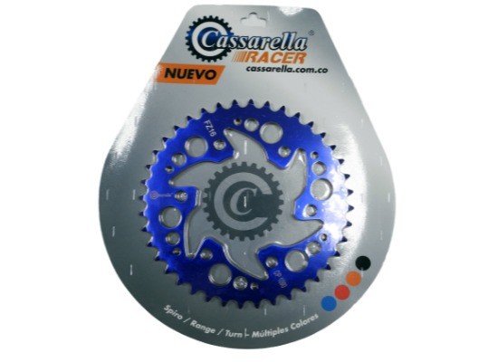 SPROCKET - 40 FZ 160 PASO 428 ESTILO RANGE AZUL DURAL RACER CASSARELLA