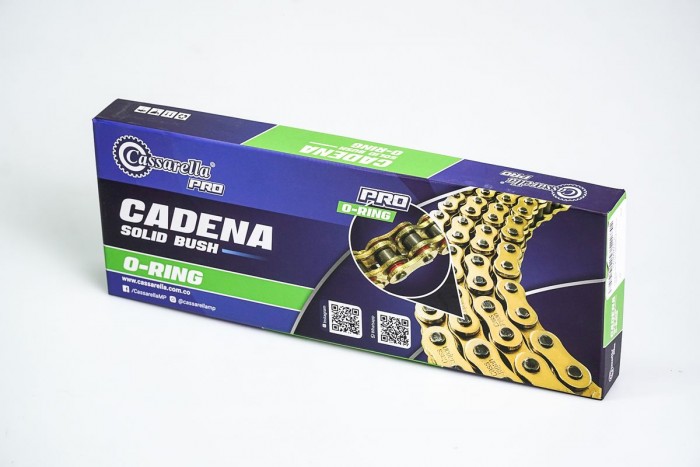CADENA EN CAJA 520-H-112-CASSARELLA-DORADA-O'RING